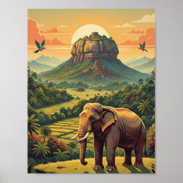 Sri Lanka-Wildlife-Poster Südasien-Poster Poster