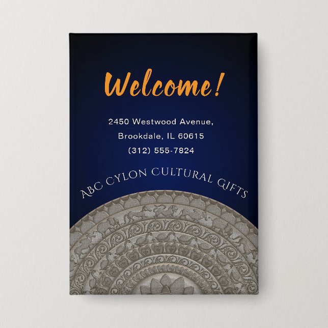 Sri Lanka Willkommen Button (Vorderseite)