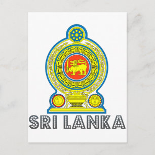 Sri Lankan Emblem Postkarte