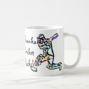 Sri Lankan Kricket schaukelt Flaggen-Tasse Tasse