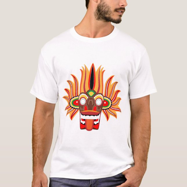 Sri-lankan-Maske T-Shirt (Vorderseite)