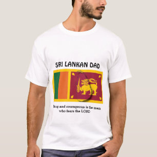 SRI LANKAN VATER Starker Mut Personalisiert T-Shirt