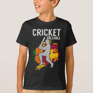 Sri-Lankische Flagge Cricket  T-Shirt