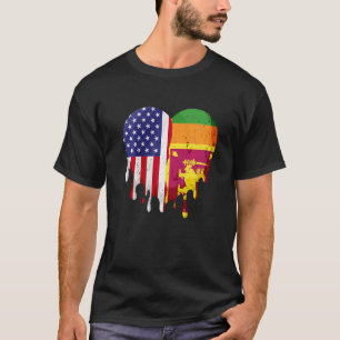 Sri Lankischer Amerikaner Patriot Grown Country Me T-Shirt