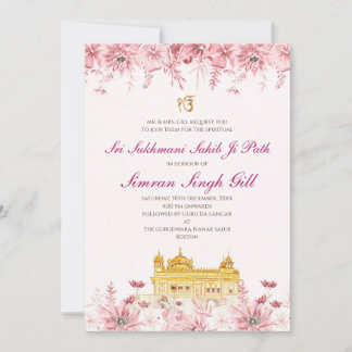 Sri Sukhmani Sahib Path digitale Einladung