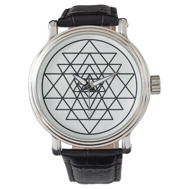 Sri Yantra Armbanduhr (Vorderseite)