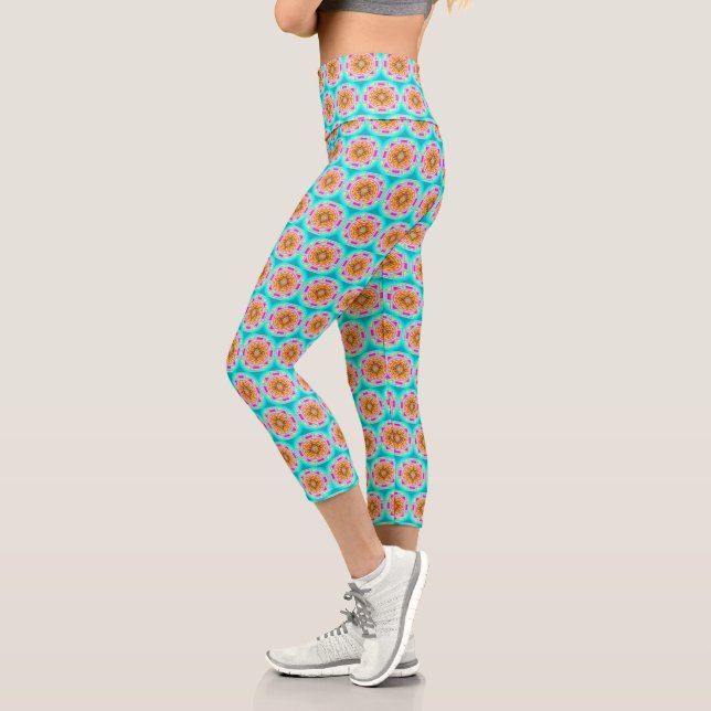Sri Yantra Capri Leggings (Links)