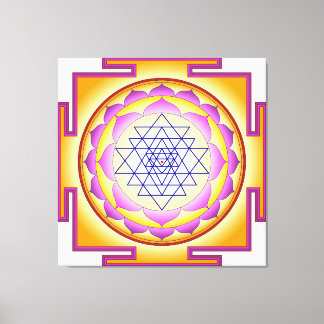 Sri Yantra Chakra Shiva Shakti Navayoni Goddess  Leinwanddruck