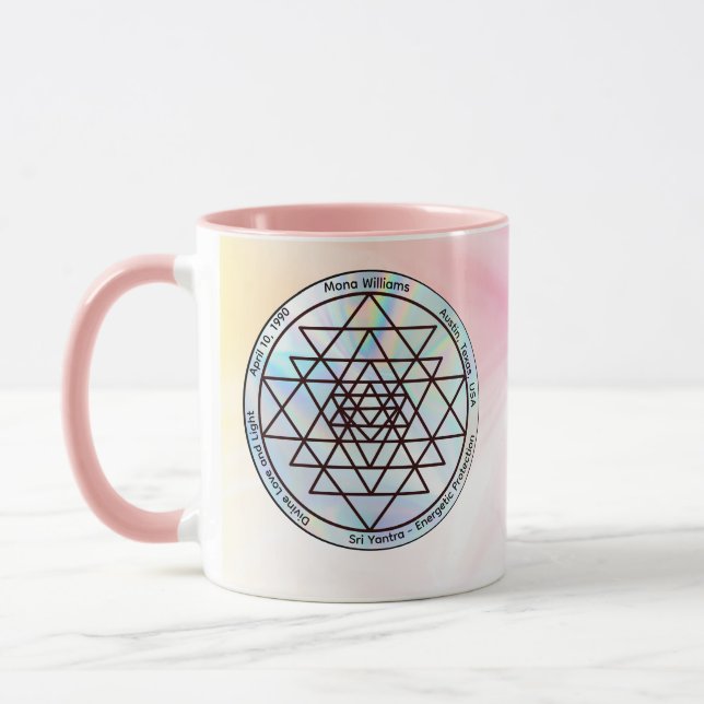 Sri Yantra – Customizable Protection Talisman Tasse (Links)