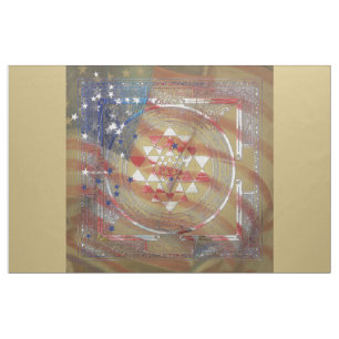 Sri Yantra für Amerika - Fabric Stoff