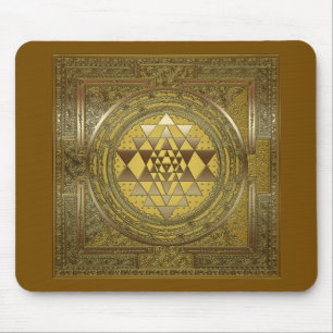 Sri Yantra Gold - Maus-Pad Mousepad