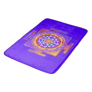 Sri Yantra - Hinduismus Symbol Design 1 Badematte