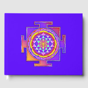 Sri Yantra - Hinduismus Symbol Design 1 Gästebuch