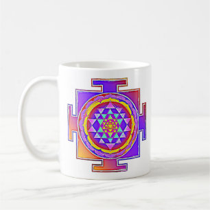 Sri Yantra - Hinduismus Symbol Design 1 Kaffeetasse