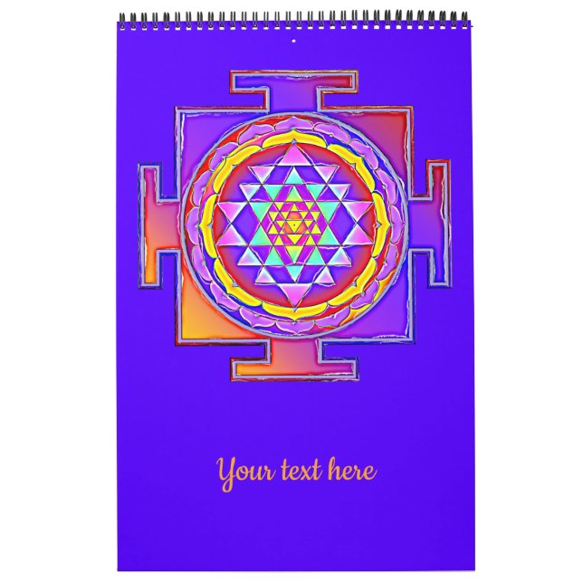 Sri Yantra - Hinduismus Symbol Design 1 Kalender (Titelbild)