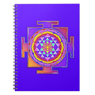 Sri Yantra - Hinduismus Symbol Design 1 Notizblock