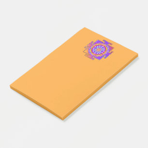 Sri Yantra - Hinduismus Symbol Design 1 Post-it Klebezettel