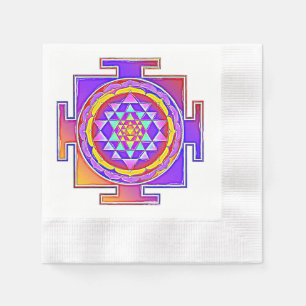 Sri Yantra - Hinduismus Symbol Design 1 Serviette