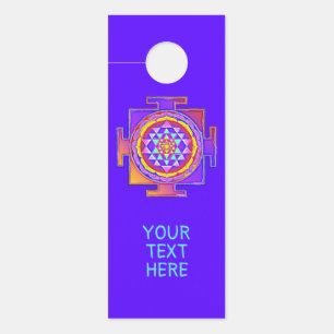 Sri Yantra - Hinduismus Symbol Design 1 Türanhänger