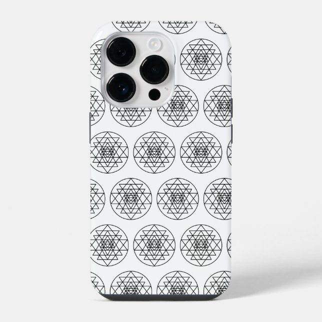 Sri Yantra iPhone Hülle (Rückseite)