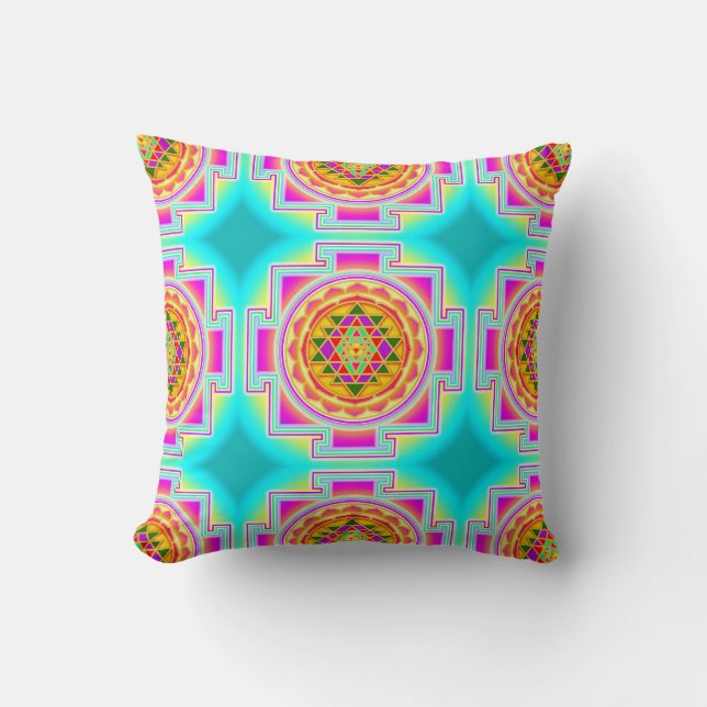 Sri Yantra Kissen (Vorderseite)