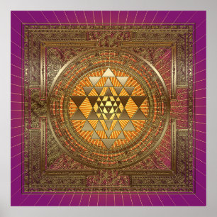 Sri Yantra Lila Sun - Poster