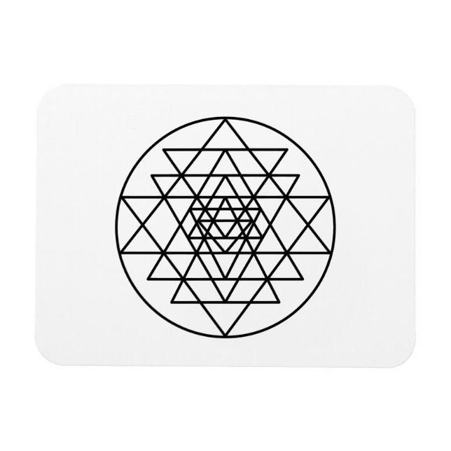 Sri Yantra Magnet (Horizontal)