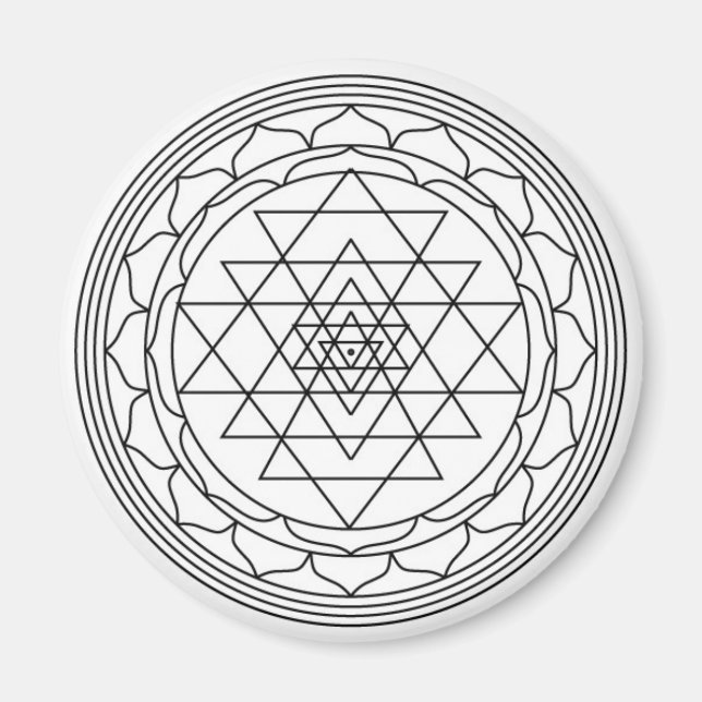 Sri yantra magnet (Vorne)