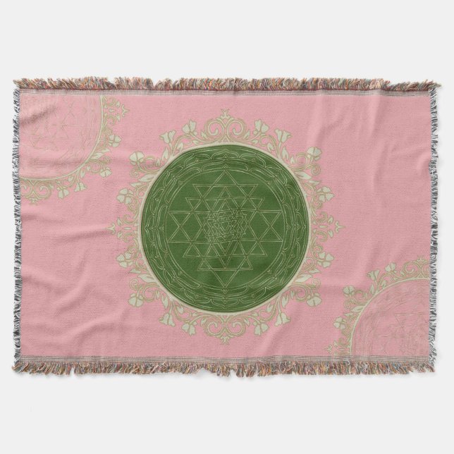 Sri Yantra Mandala - Blanket Decke (Vorderseite)