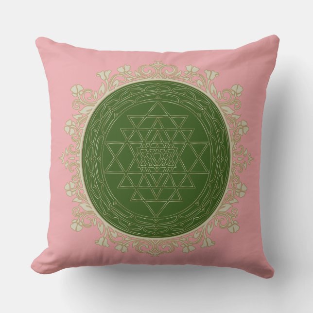 Sri Yantra Mandala - Pillow Kissen (Vorderseite)