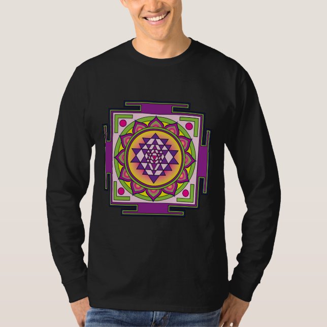 Sri Yantra Mandala T-Shirt (Vorderseite)