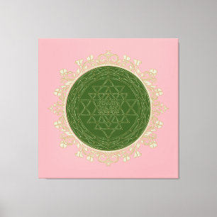Sri Yantra Mandala - Wrapped Canvas Leinwanddruck