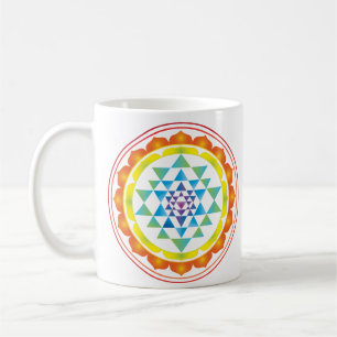 Sri-Yantra-Mystisches Symbol der heiligen Geometri Kaffeetasse
