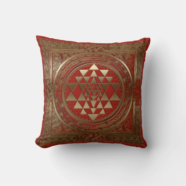 Sri Yantra - Pillow Kissen (Vorderseite)