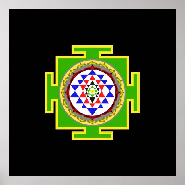 Sri Yantra Poster (Vorne)