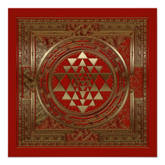 Sri Yantra - Poster (Vorderseite)
