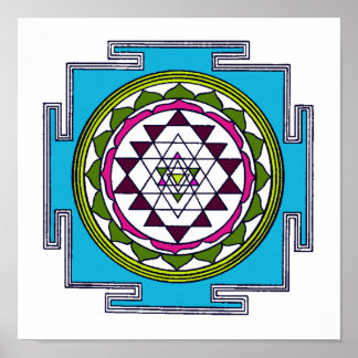 Sri Yantra Print Poster