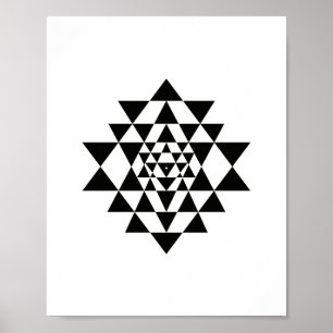 Sri Yantra Sacred Geometred Wall Art Poster