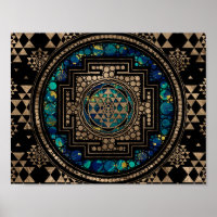 Sri Yantra / Sri Chakra Marmor und Gold