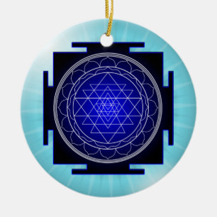 sri yantra Verzierung Keramik Ornament