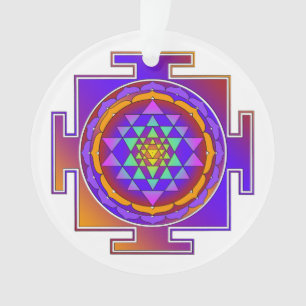 SRI YANTRA voll gefärbt + Ihre Ideen Ornament