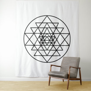 Sri Yantra Wandteppich