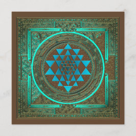 Sri Yantra Water Glow - Einladungskarte Einladung