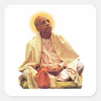 Srila Prabhupada ji Quadratischer Aufkleber