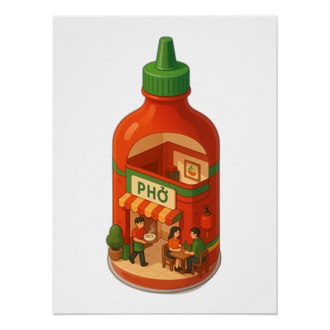 Sriracha Pho Shop Poster (Vorderseite)