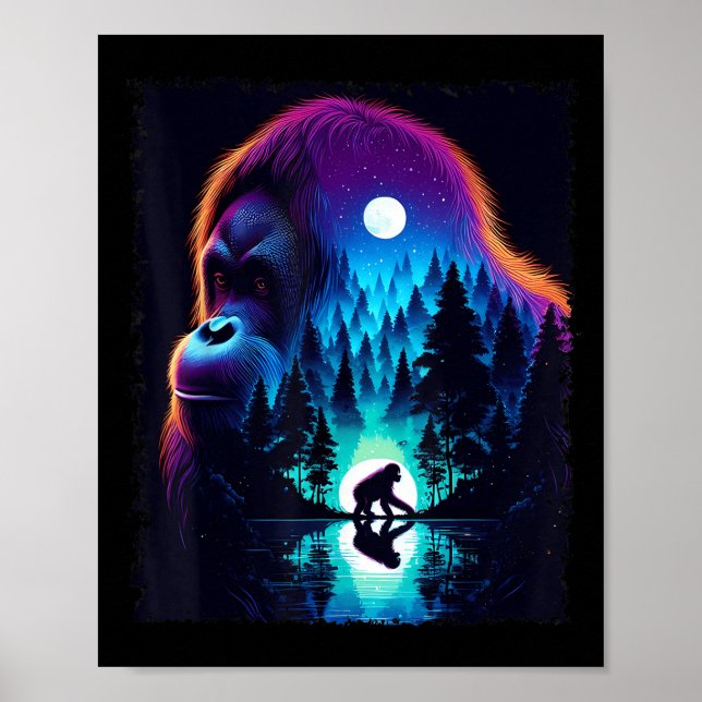 Srit Animal Orangutan Men Women Kids Christmas  Poster (Vorne)