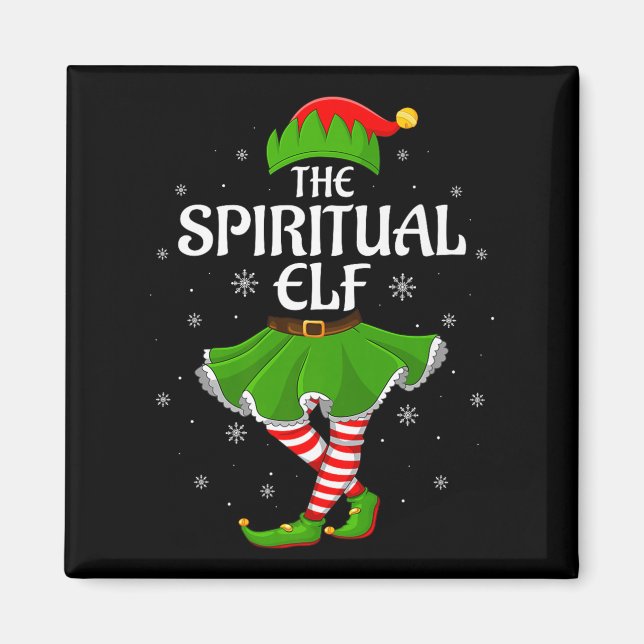 Sritual Elf Christmas Family Girls Women Elf Squad Magnet (Vorne)