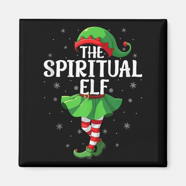 Sritual Elf Christmas Girls Women Elf Squad Xmas F Magnet (Vorne)