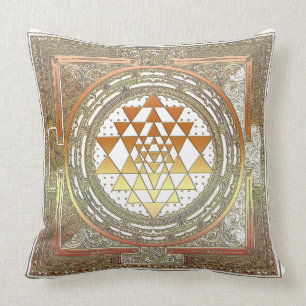SriYantra Yoga-Meditations-Wurfs-Kissenbaumwolle Kissen
