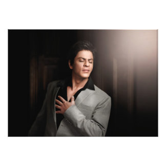 SRK Shahrukh Khan King Of Bollywood Fotodruck
